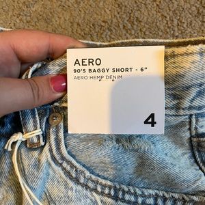 Aeropostale Jean shorts 6” length. Size 4 never used new with tags